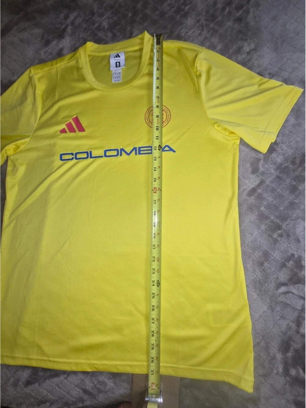 Adidas Colombia Soccer Jersey Yellow Size L Officially Licensed